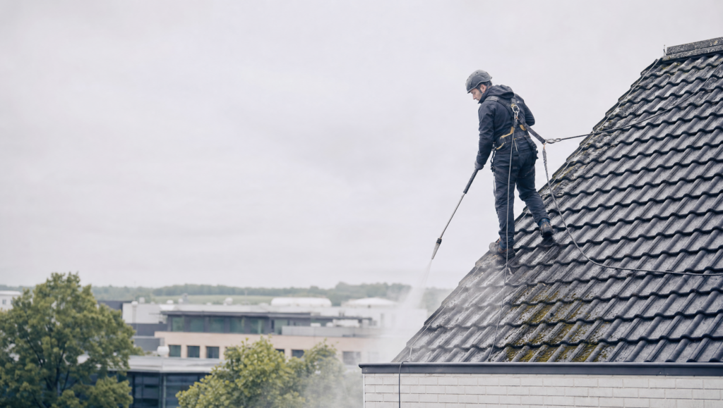Sichere professionelle Dachreinigung in Nordrhein-Westfalen