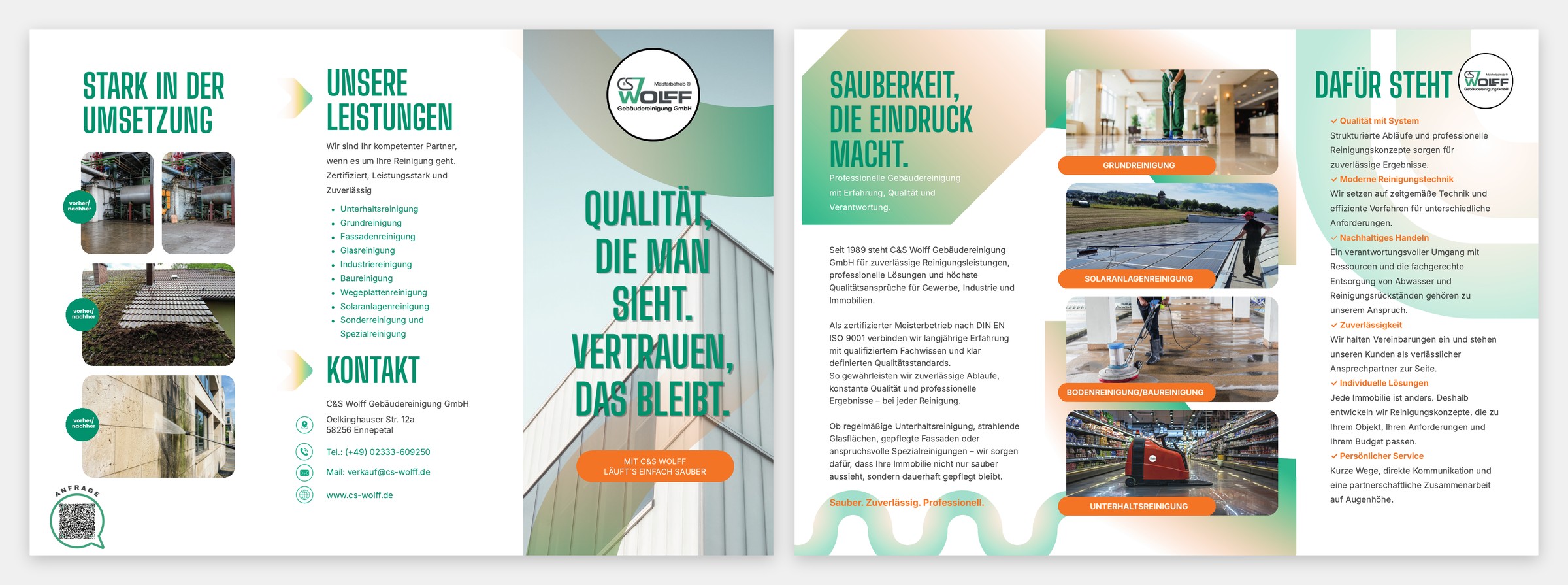 Übersicht des C&S Wolff Imageflyers 2026