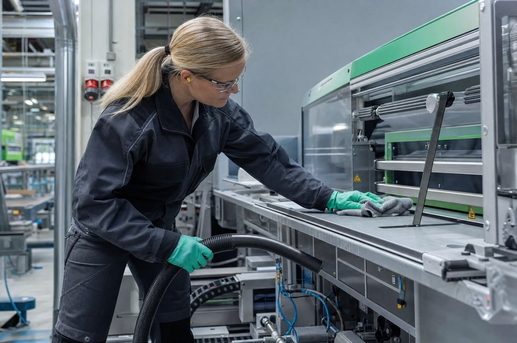 Spezialisierte Reinigung im Umfeld einer Produktionsanlage