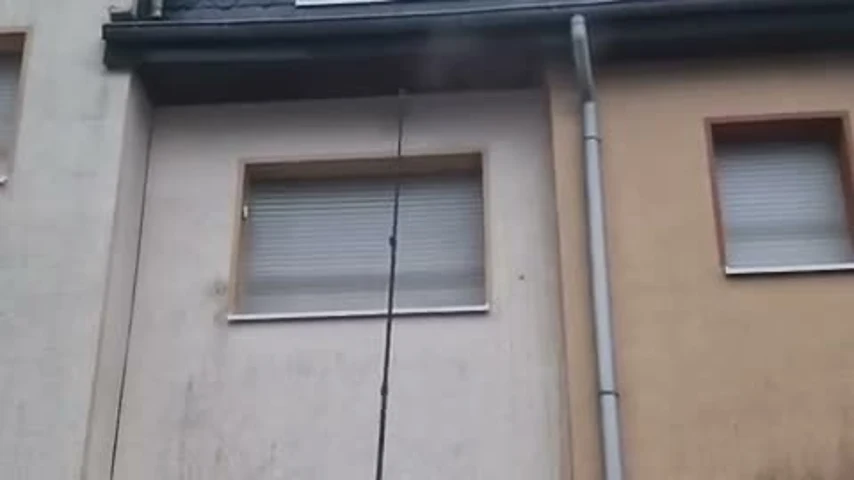 Fassadenreinigung mit Teleskopstange